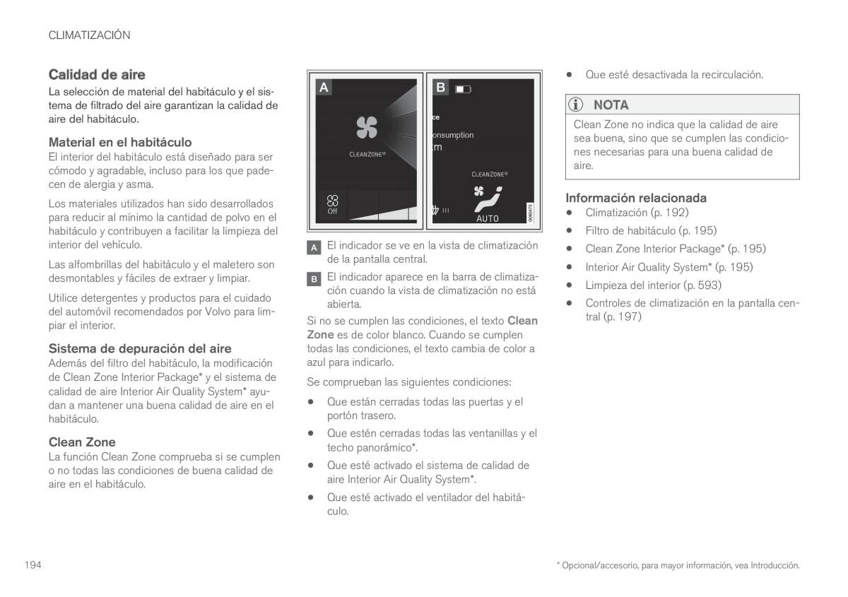 Volvo XC90 II 2 manual del propietario / page 196