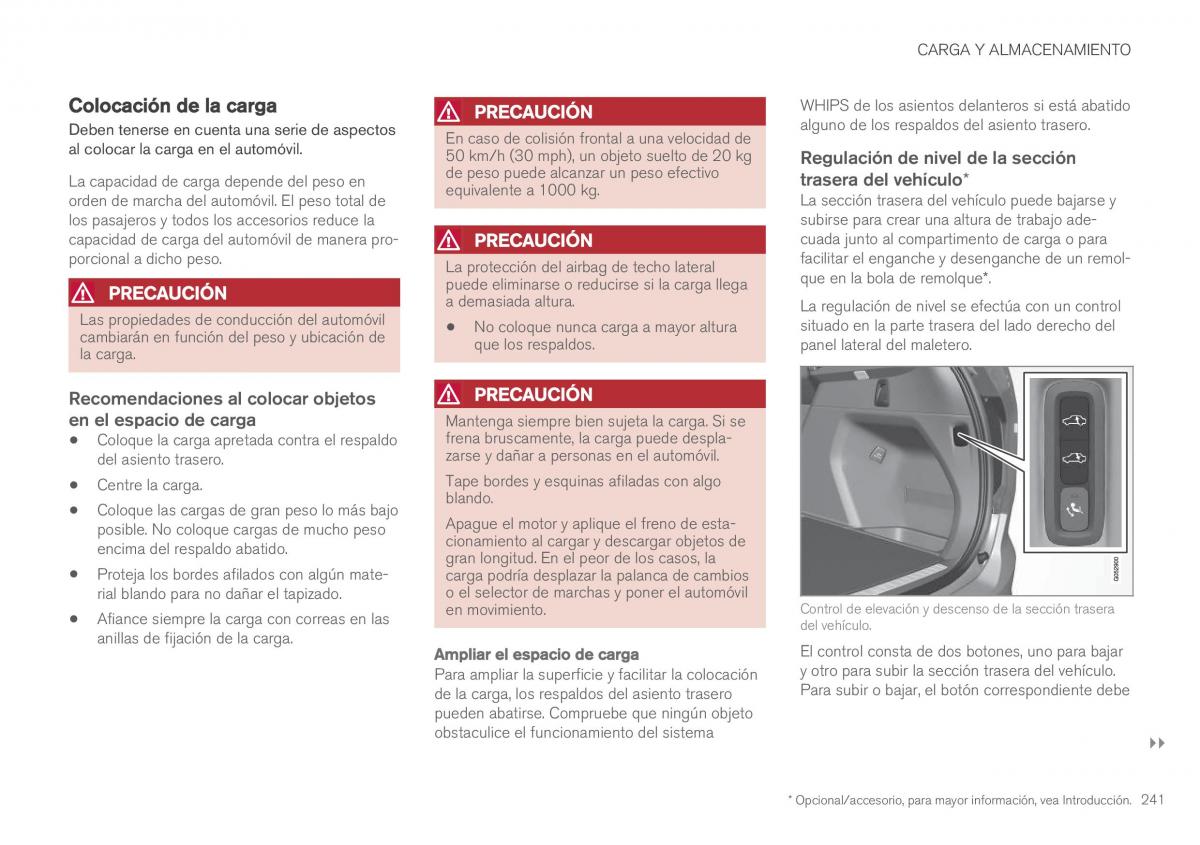 Volvo XC90 II 2 manual del propietario / page 243