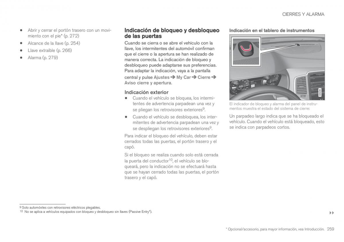 Volvo XC90 II 2 manual del propietario / page 261