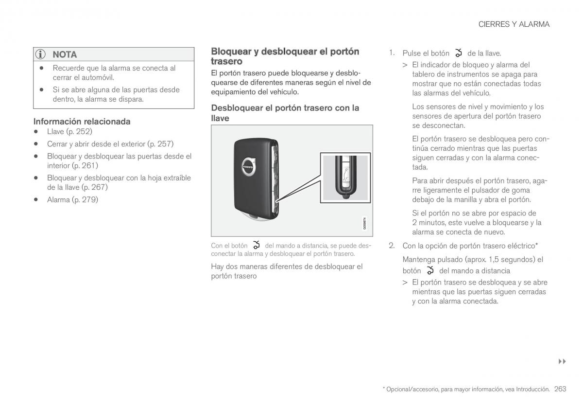 Volvo XC90 II 2 manual del propietario / page 265