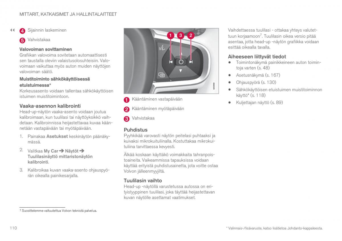 Volvo XC90 II 2 omistajan kasikirja / page 112