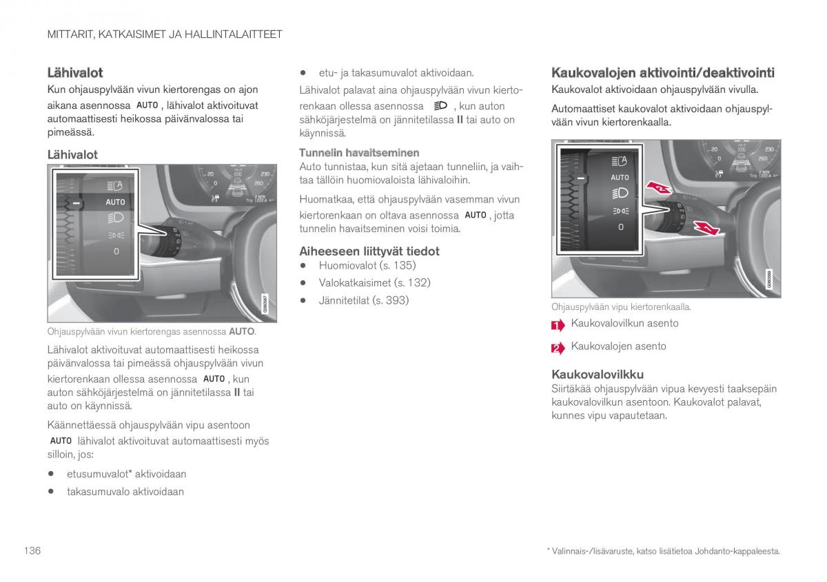 Volvo XC90 II 2 omistajan kasikirja / page 138