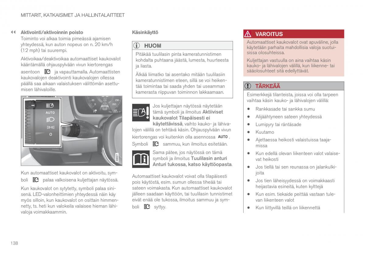 Volvo XC90 II 2 omistajan kasikirja / page 140