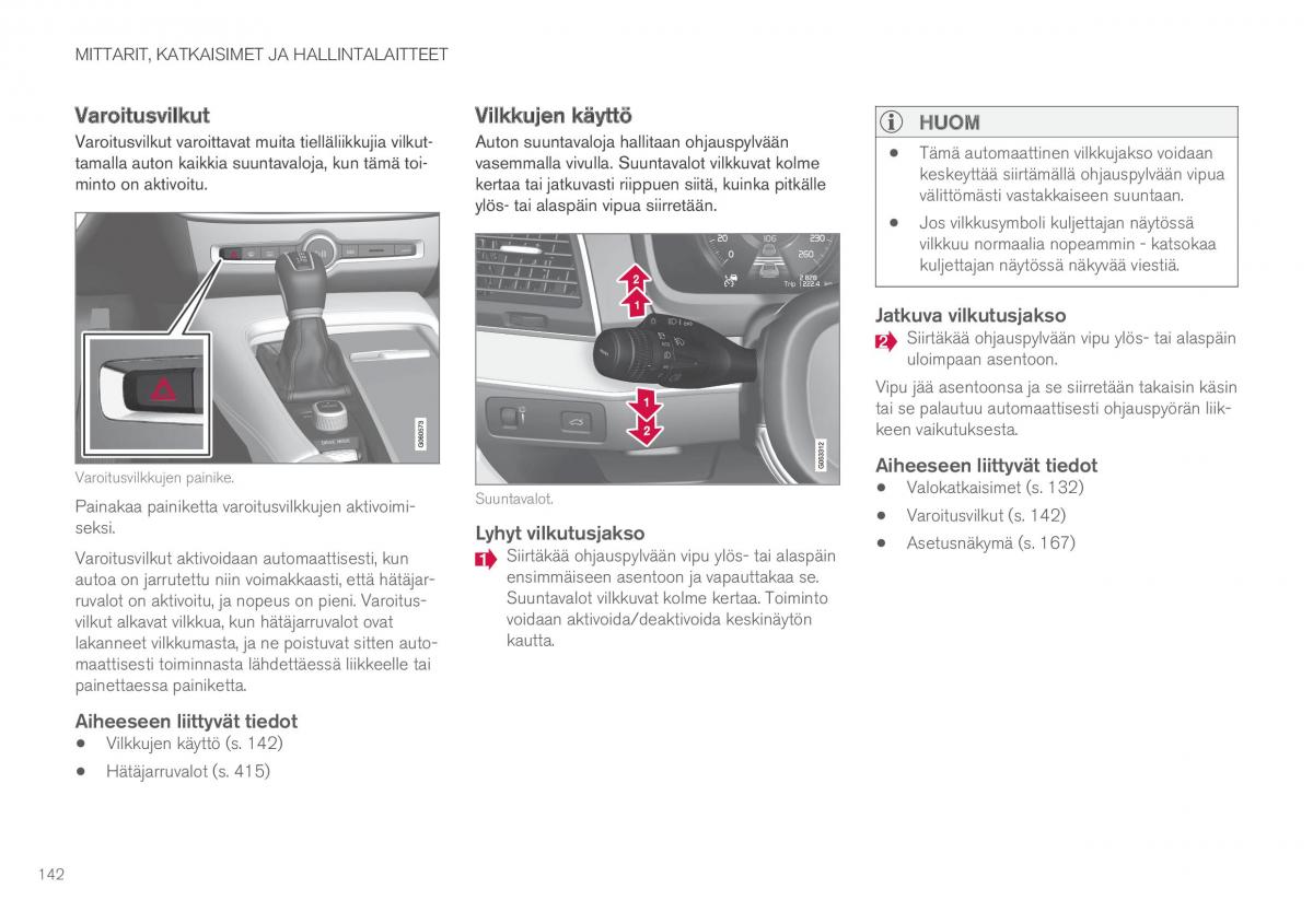 Volvo XC90 II 2 omistajan kasikirja / page 144