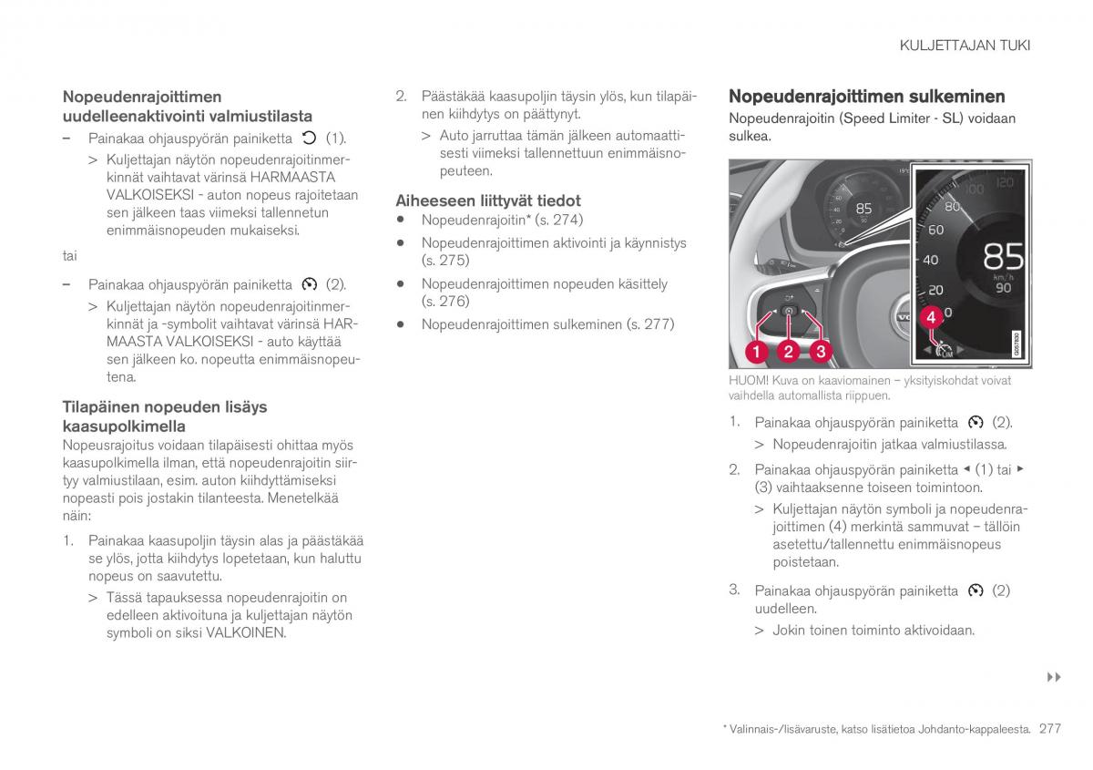 Volvo XC90 II 2 omistajan kasikirja / page 279