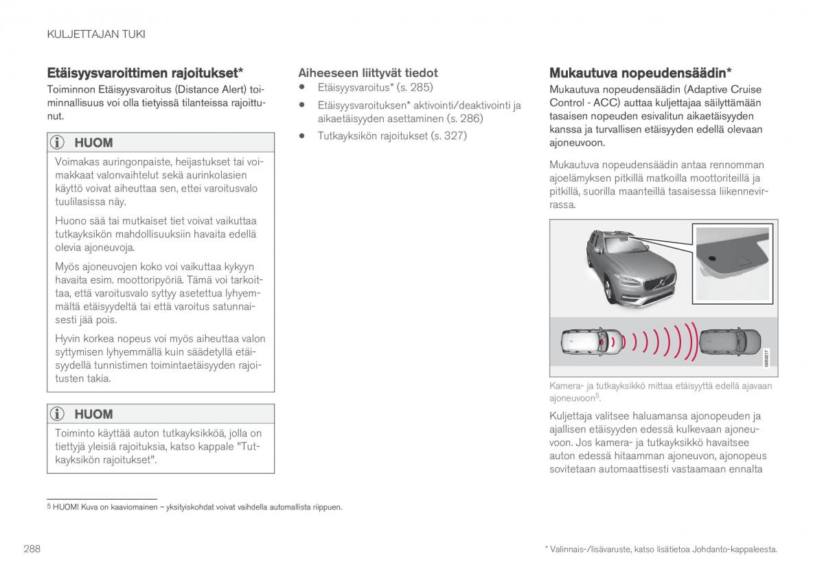 Volvo XC90 II 2 omistajan kasikirja / page 290