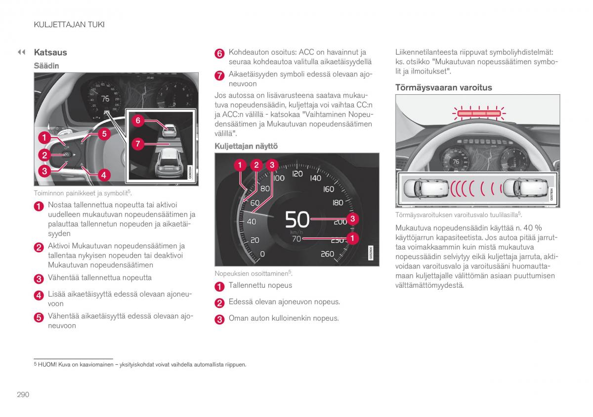 Volvo XC90 II 2 omistajan kasikirja / page 292