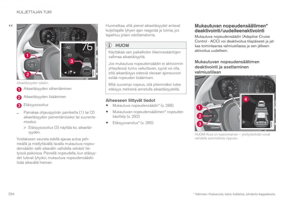 Volvo XC90 II 2 omistajan kasikirja / page 296