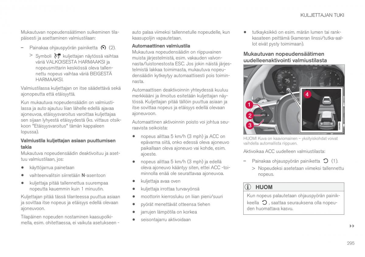 Volvo XC90 II 2 omistajan kasikirja / page 297