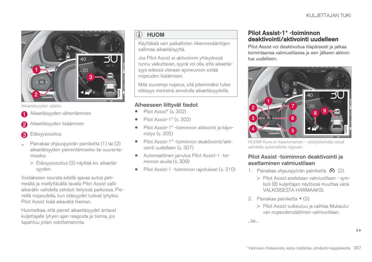 Volvo XC90 II 2 omistajan kasikirja / page 309