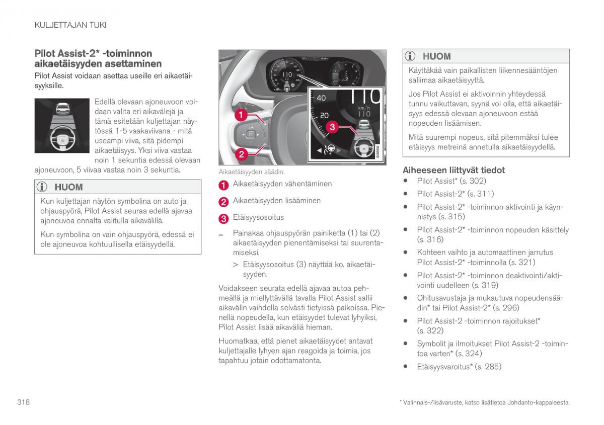 Volvo XC90 II 2 omistajan kasikirja / page 320