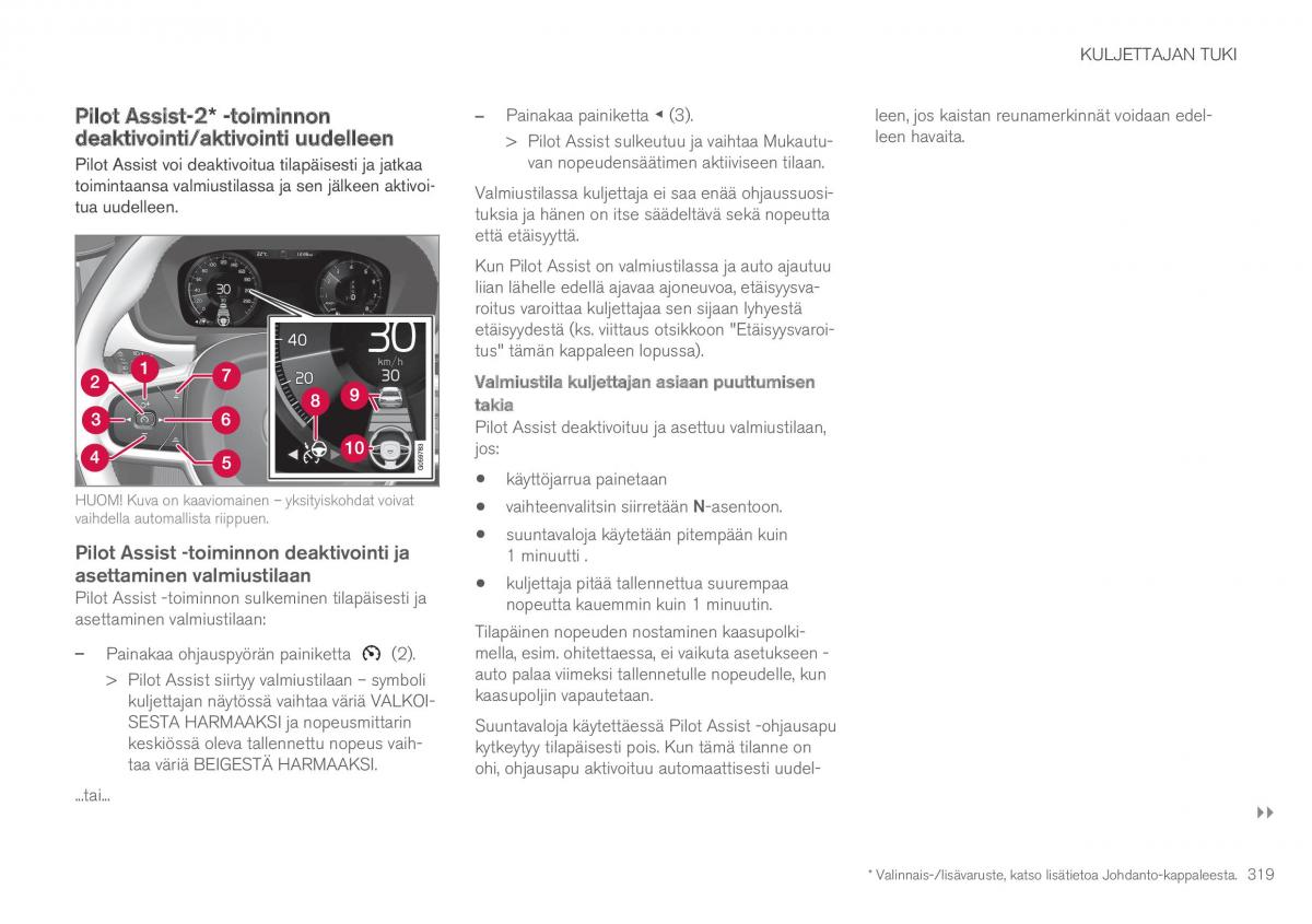 Volvo XC90 II 2 omistajan kasikirja / page 321