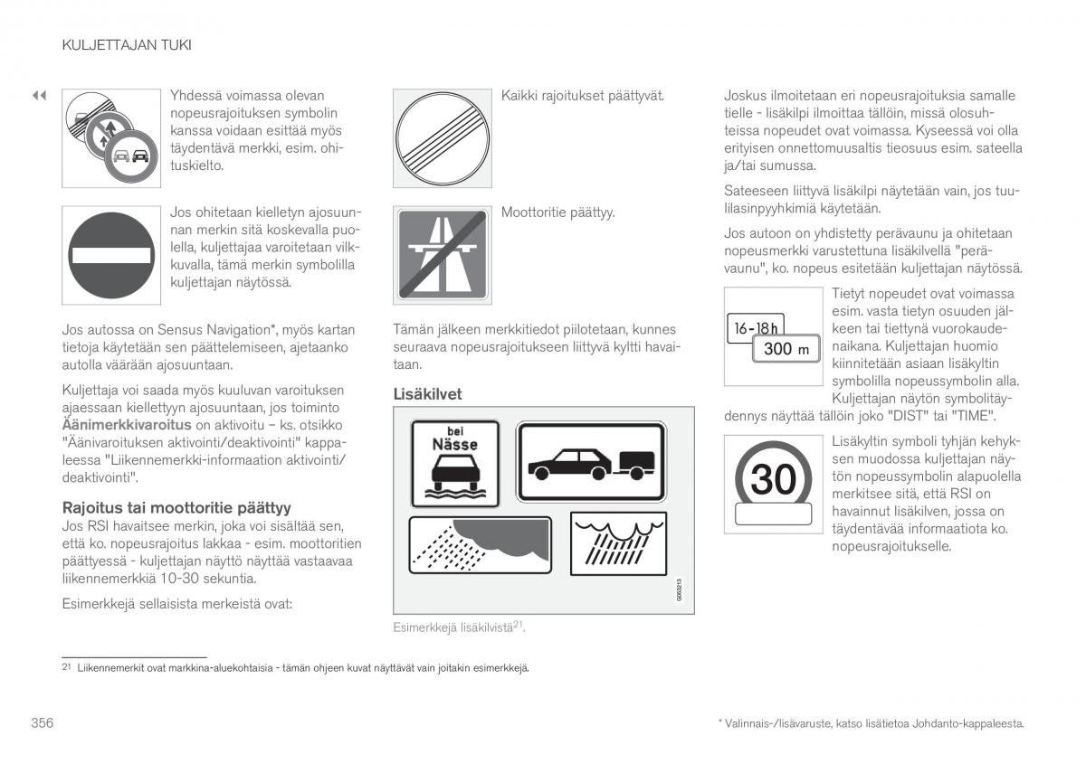 Volvo XC90 II 2 omistajan kasikirja / page 358