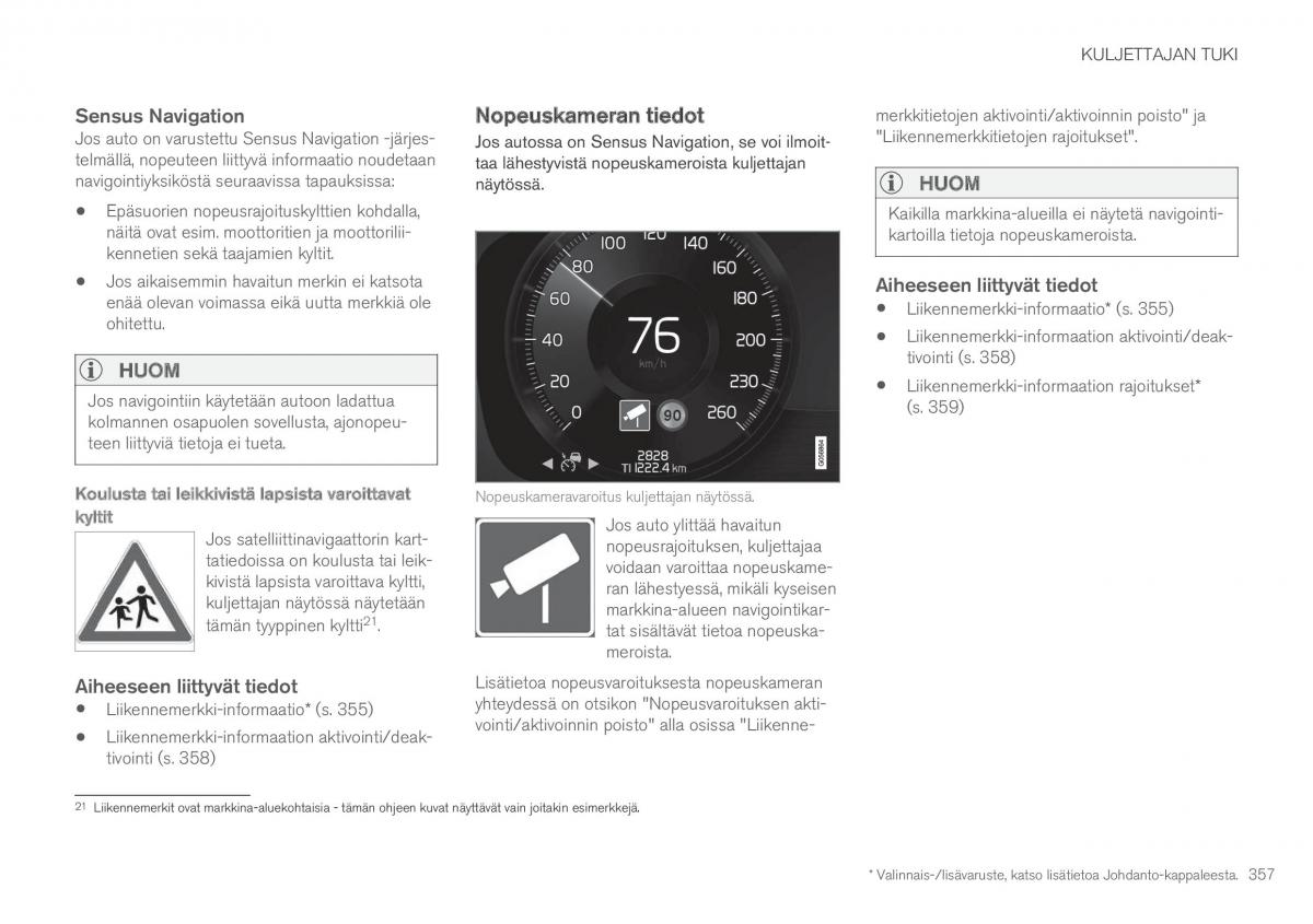 Volvo XC90 II 2 omistajan kasikirja / page 359