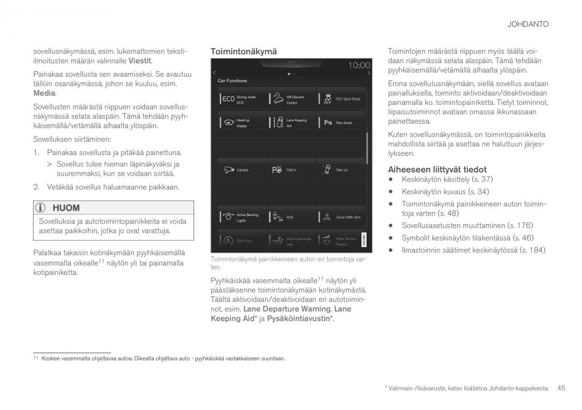 Volvo XC90 II 2 omistajan kasikirja / page 47