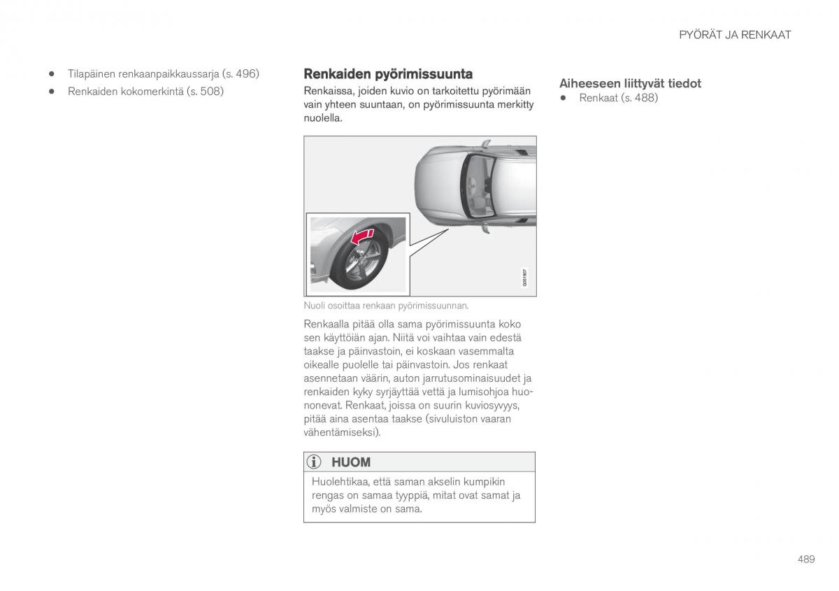 Volvo XC90 II 2 omistajan kasikirja / page 491