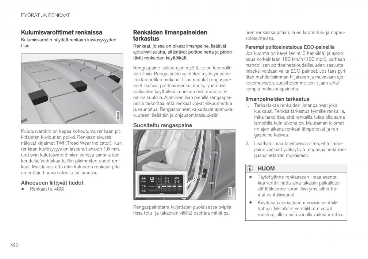 Volvo XC90 II 2 omistajan kasikirja / page 492