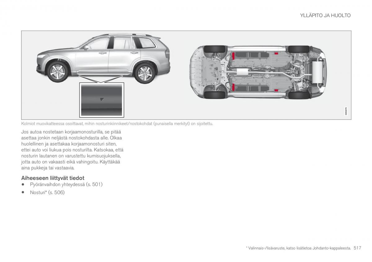 Volvo XC90 II 2 omistajan kasikirja / page 519