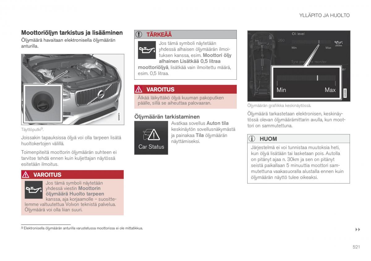 Volvo XC90 II 2 omistajan kasikirja / page 523