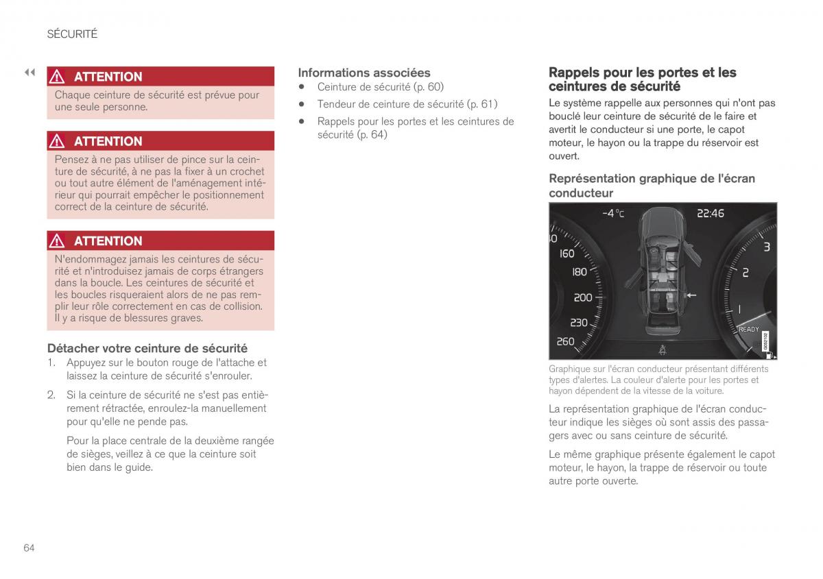 Volvo XC90 II 2 manuel du proprietaire / page 66