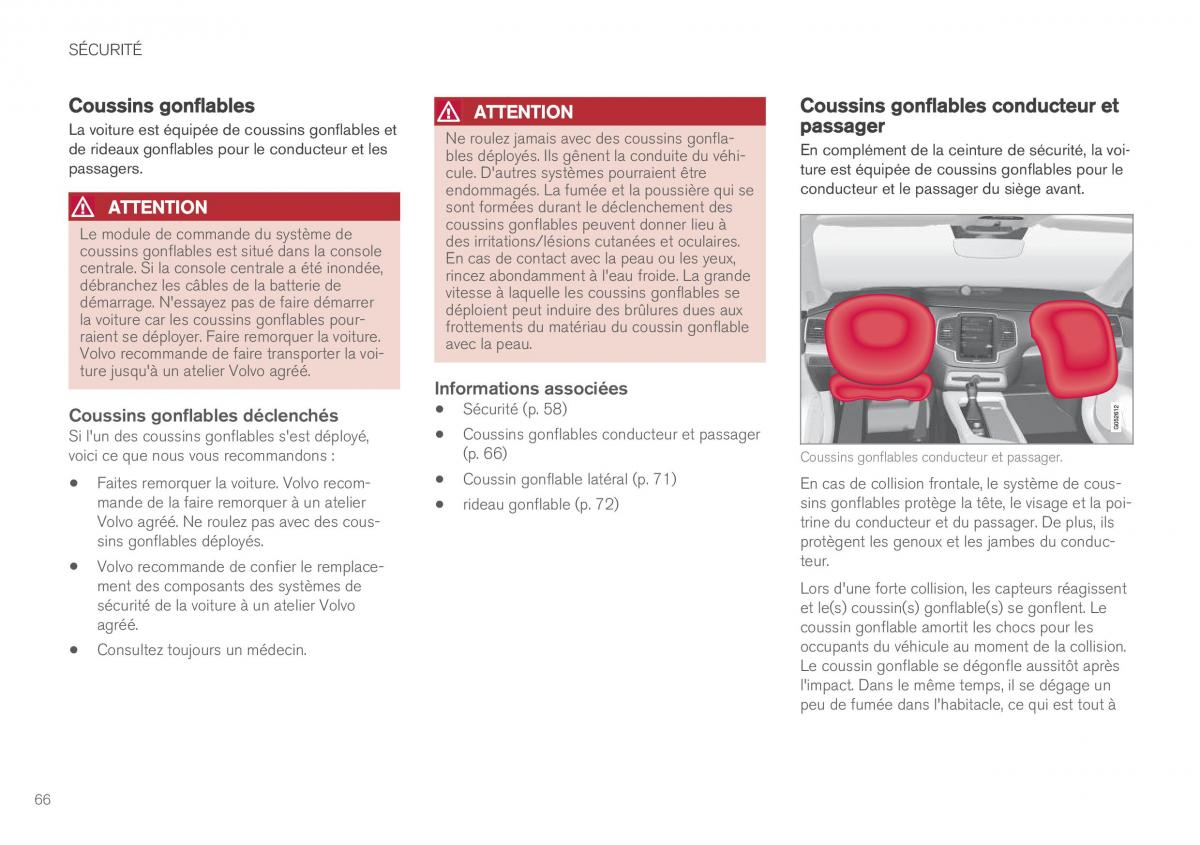 Volvo XC90 II 2 manuel du proprietaire / page 68