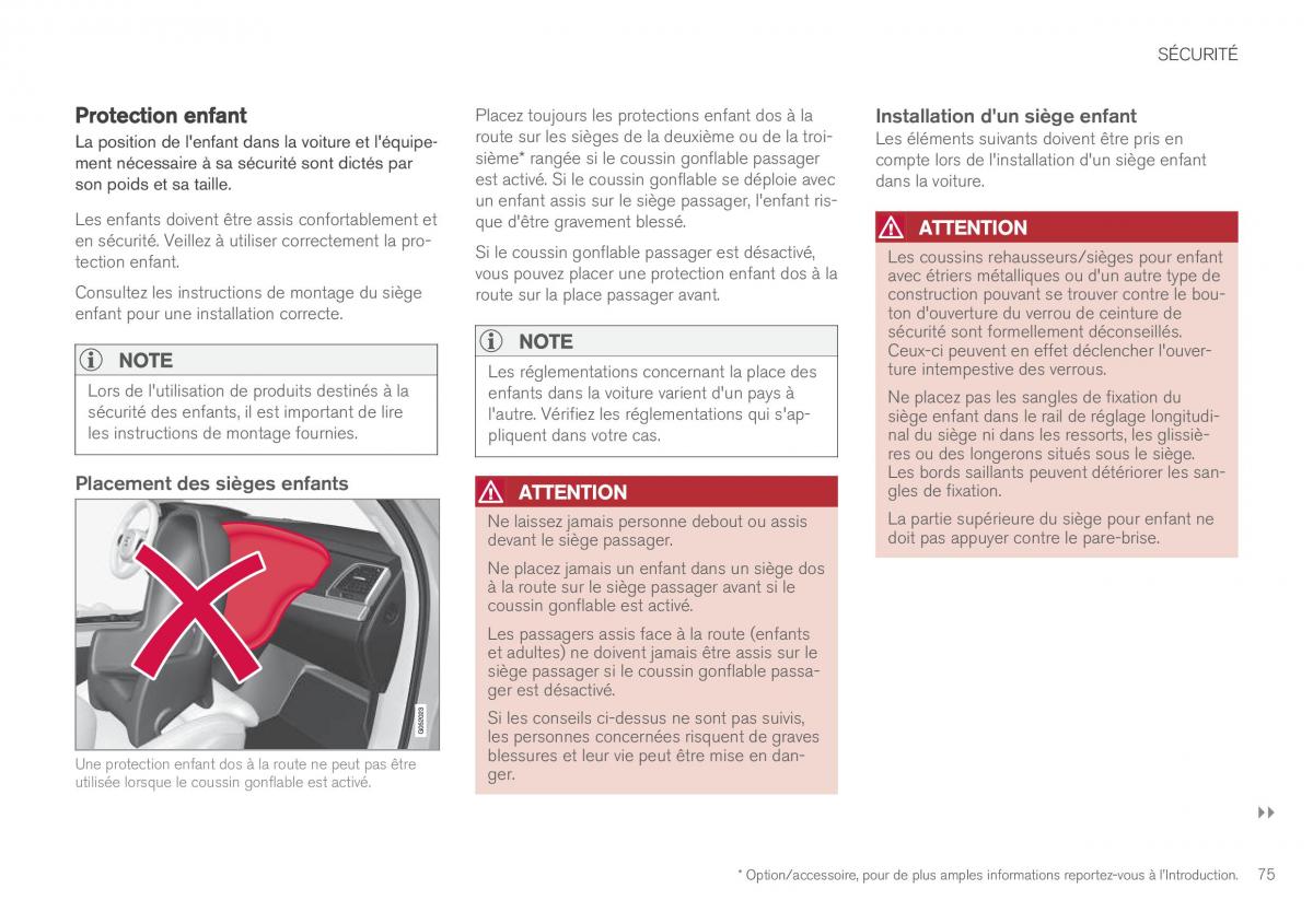 Volvo XC90 II 2 manuel du proprietaire / page 77