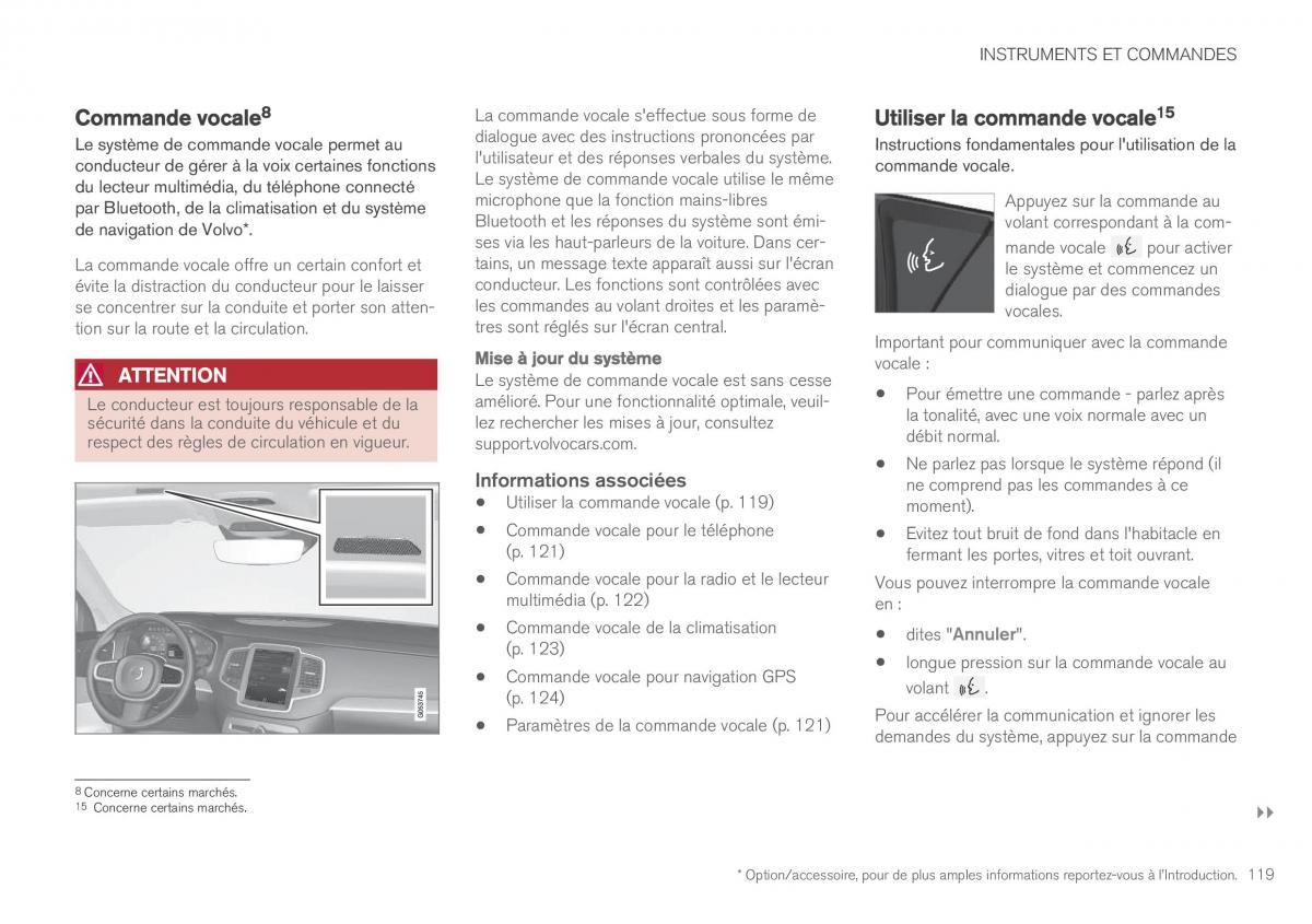 Volvo XC90 II 2 manuel du proprietaire / page 121