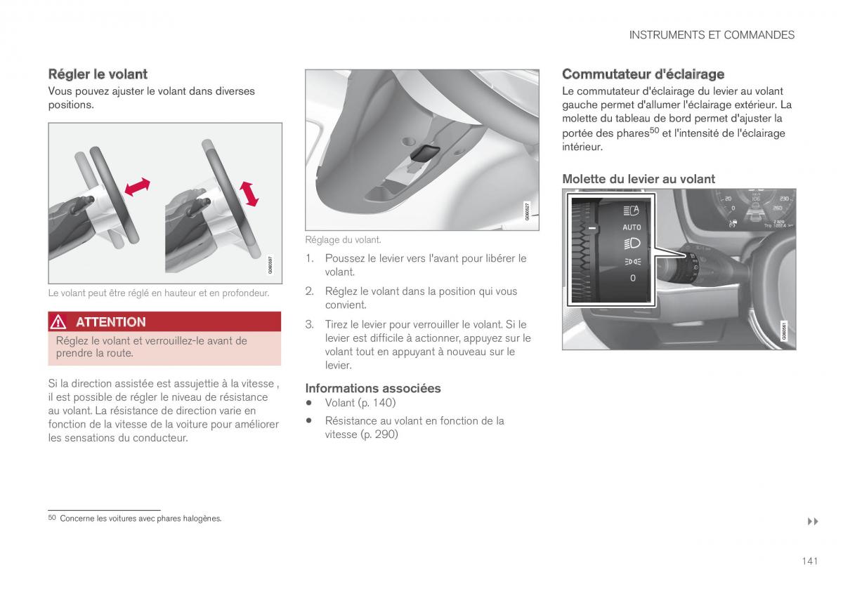 Volvo XC90 II 2 manuel du proprietaire / page 143