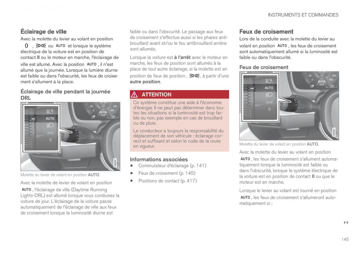 Volvo XC90 II 2 manuel du proprietaire / page 147