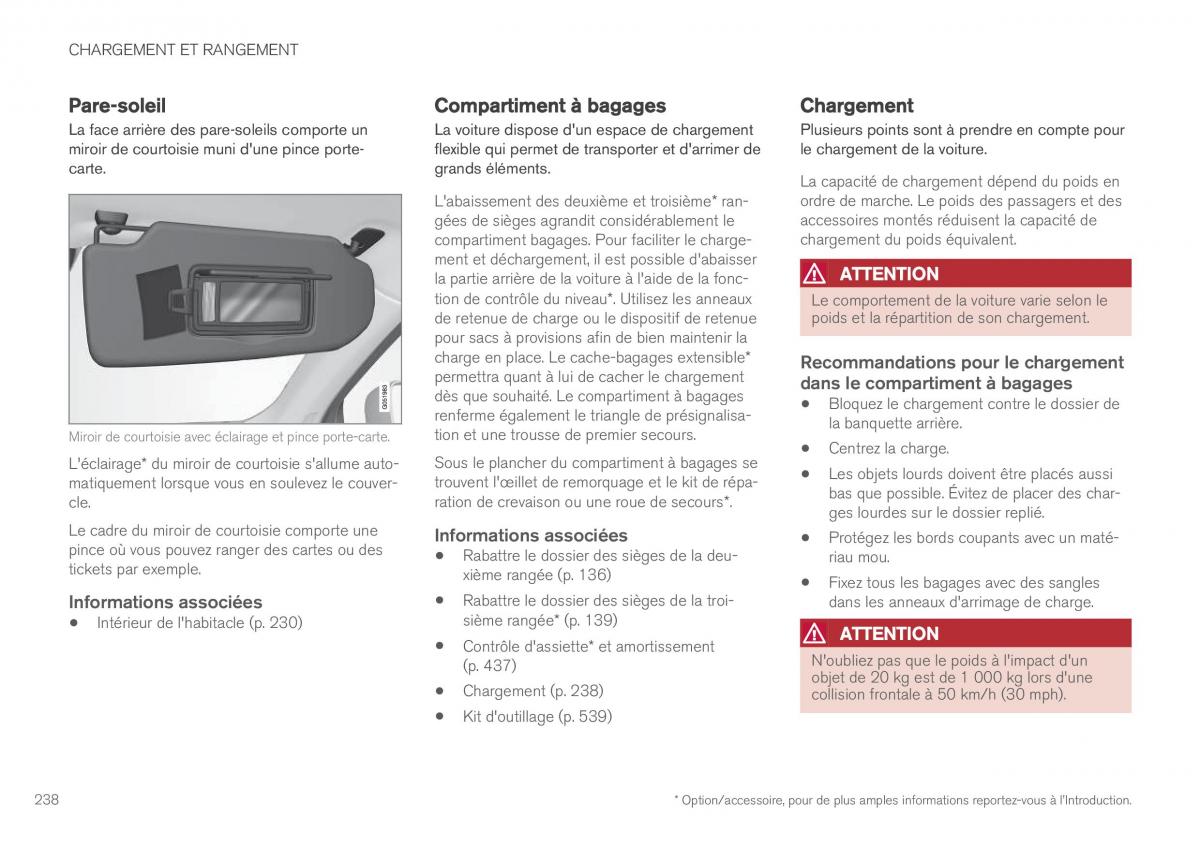 Volvo XC90 II 2 manuel du proprietaire / page 240