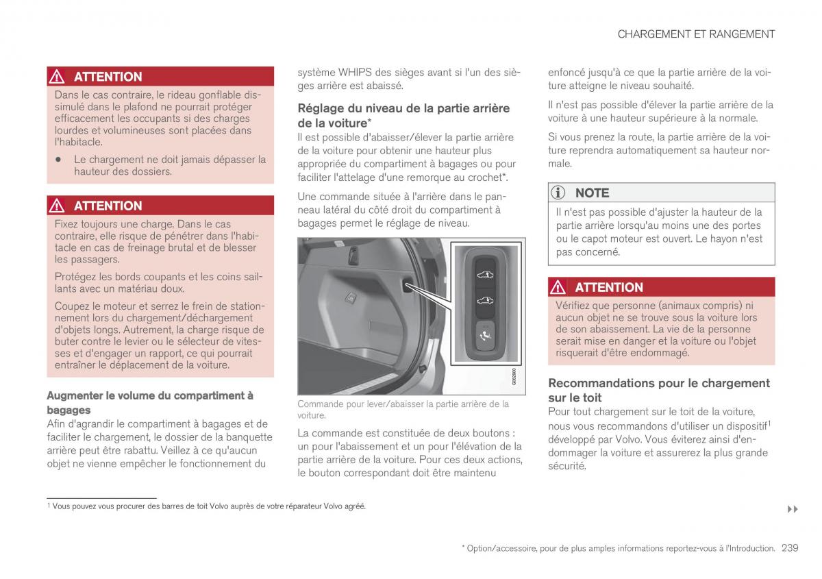 Volvo XC90 II 2 manuel du proprietaire / page 241