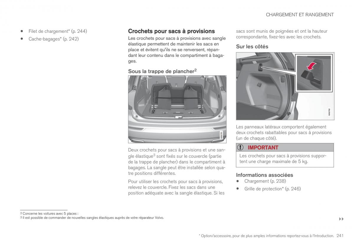 Volvo XC90 II 2 manuel du proprietaire / page 243