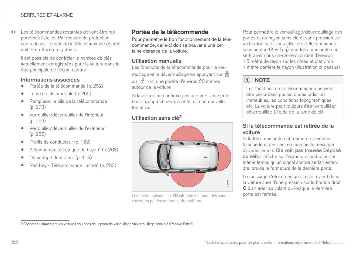 Volvo XC90 II 2 manuel du proprietaire / page 254