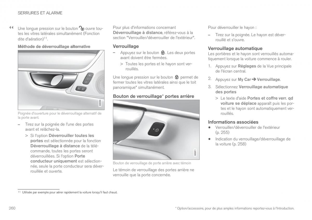 Volvo XC90 II 2 manuel du proprietaire / page 262