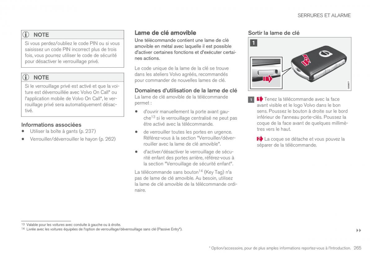 Volvo XC90 II 2 manuel du proprietaire / page 267