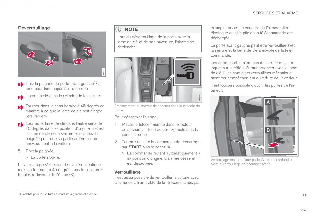 Volvo XC90 II 2 manuel du proprietaire / page 269