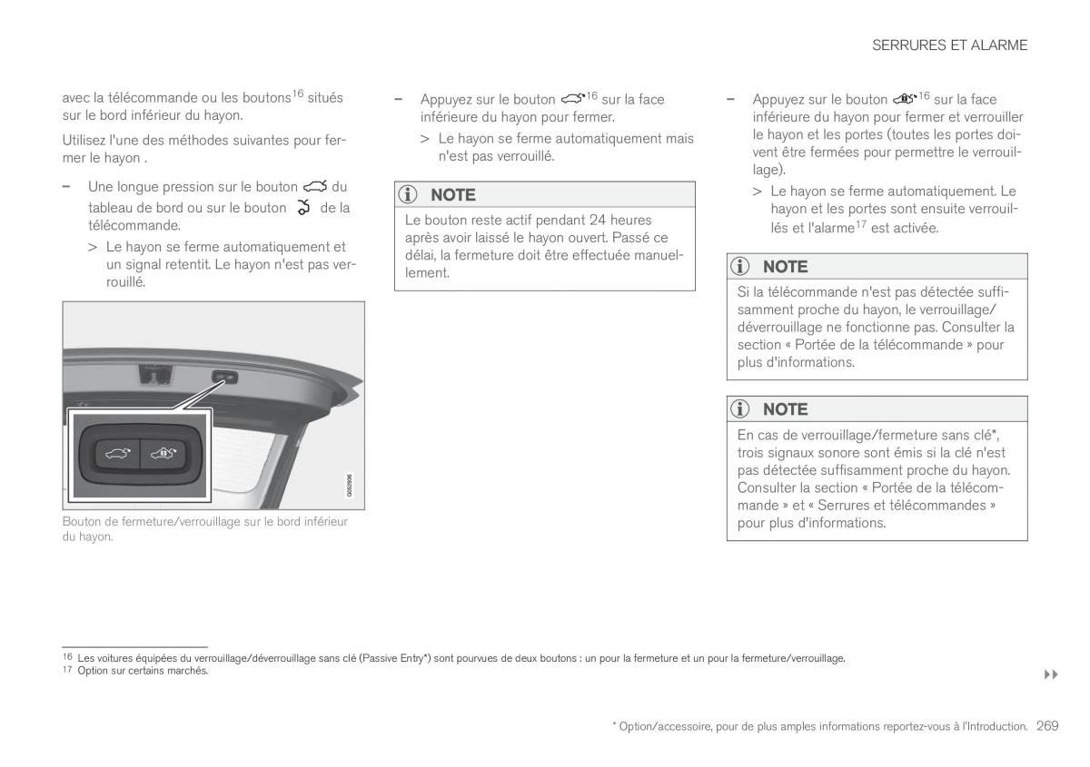 Volvo XC90 II 2 manuel du proprietaire / page 271