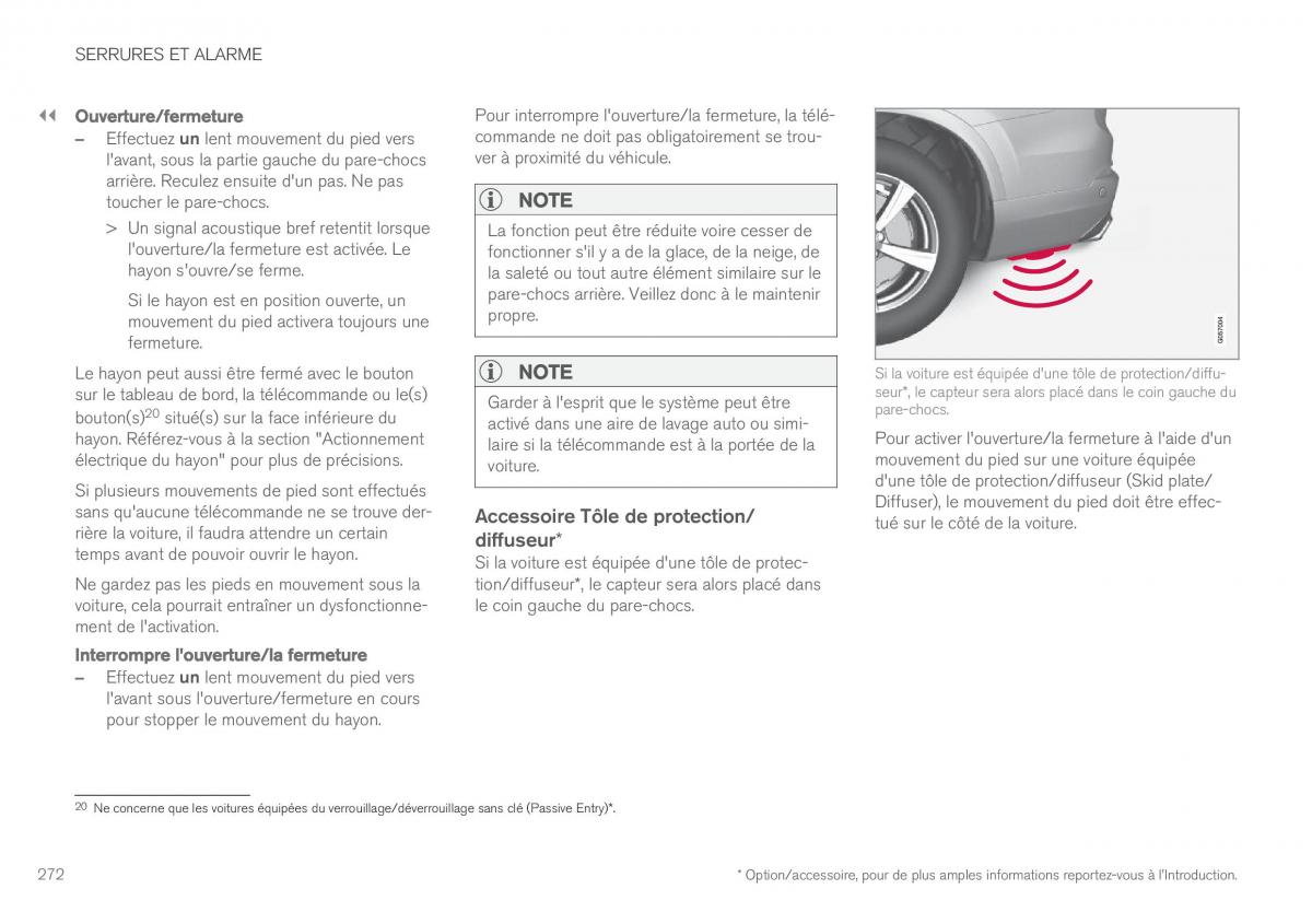 Volvo XC90 II 2 manuel du proprietaire / page 274