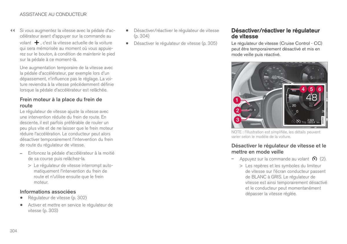 Volvo XC90 II 2 manuel du proprietaire / page 306