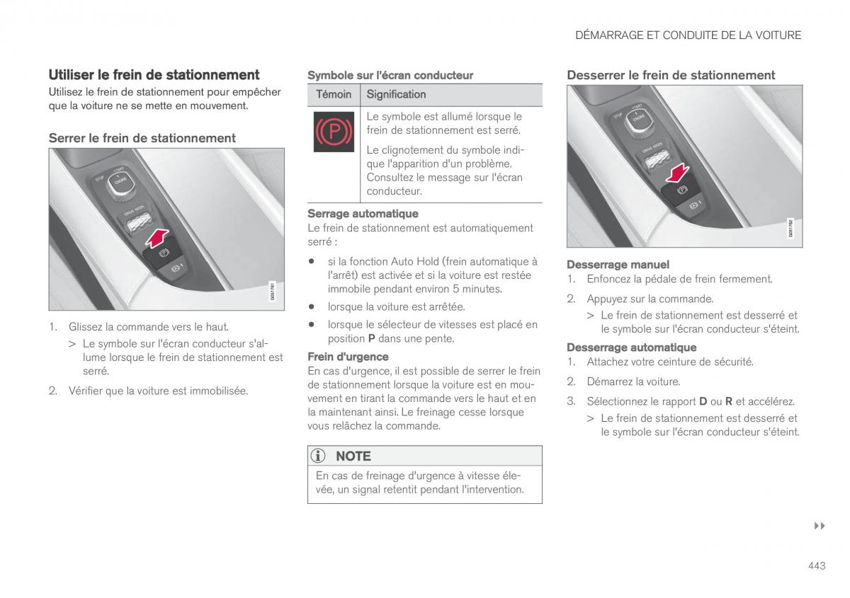 Volvo XC90 II 2 manuel du proprietaire / page 445