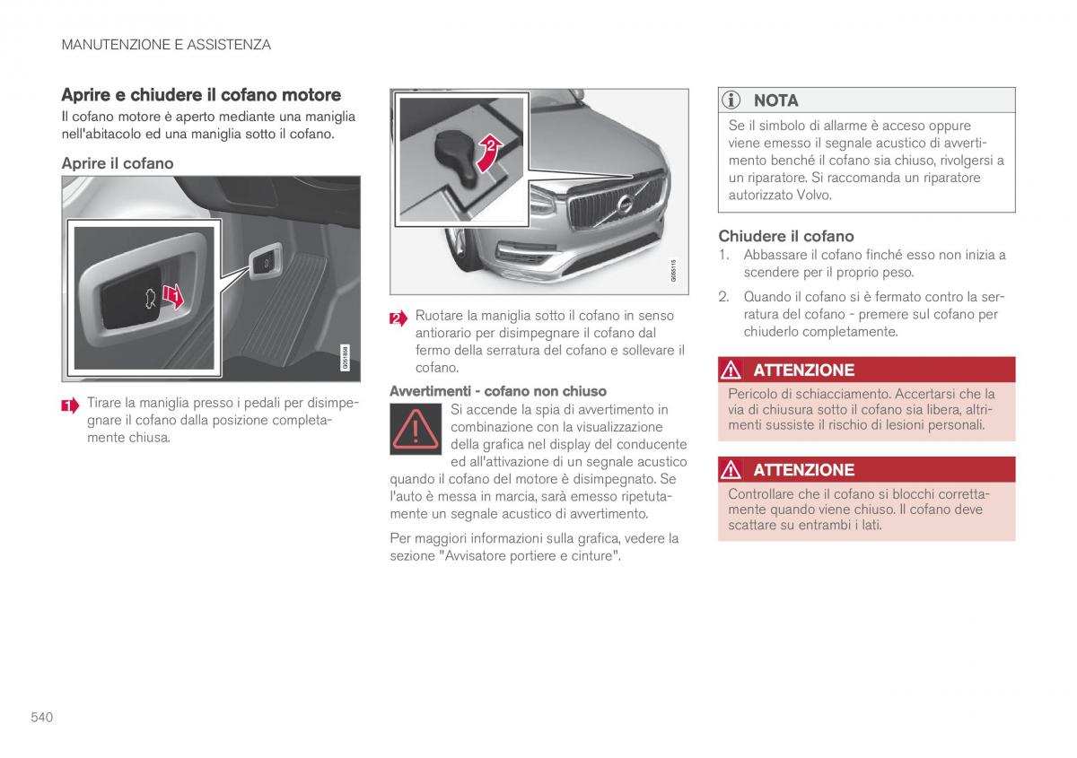 Volvo XC90 II 2 manuale del proprietario / page 542