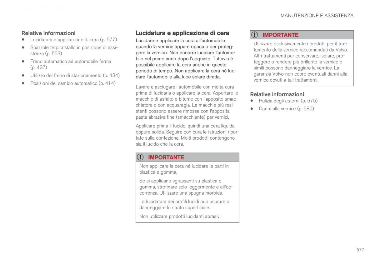 Volvo XC90 II 2 manuale del proprietario / page 579