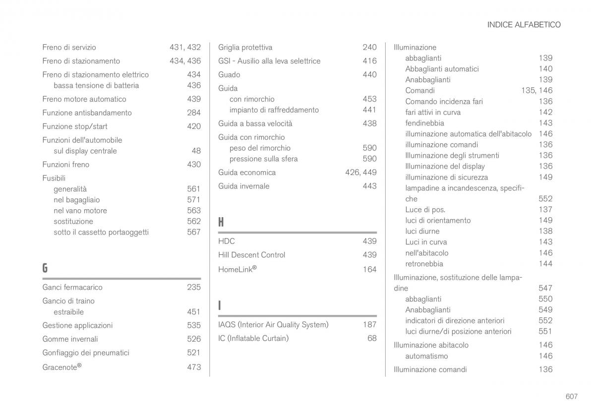 Volvo XC90 II 2 manuale del proprietario / page 609