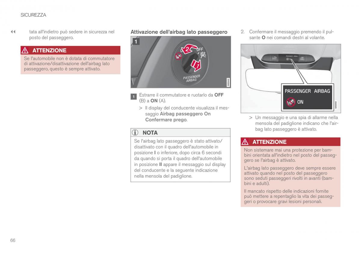 Volvo XC90 II 2 manuale del proprietario / page 68