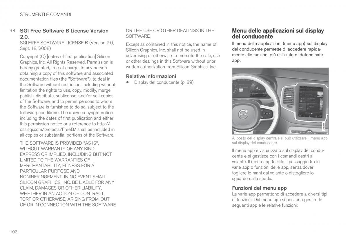 Volvo XC90 II 2 manuale del proprietario / page 104