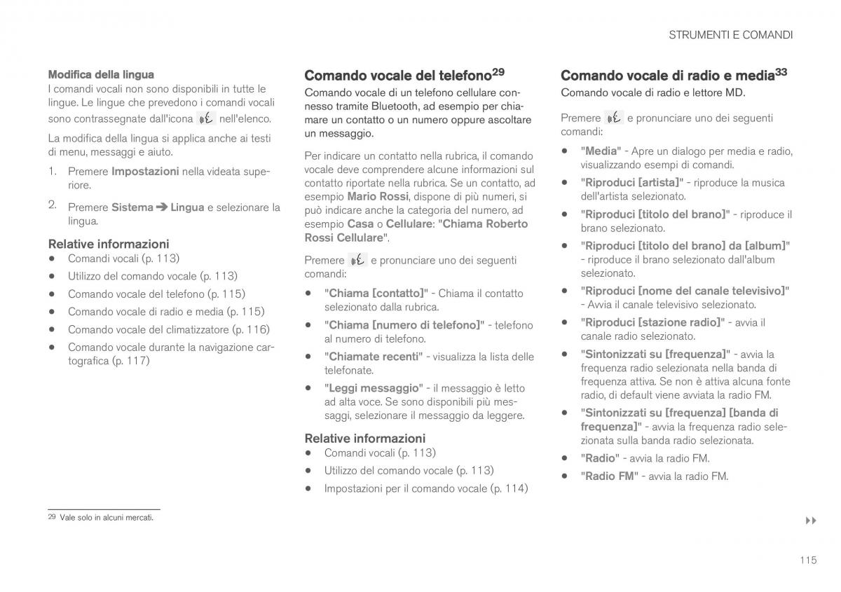 Volvo XC90 II 2 manuale del proprietario / page 117