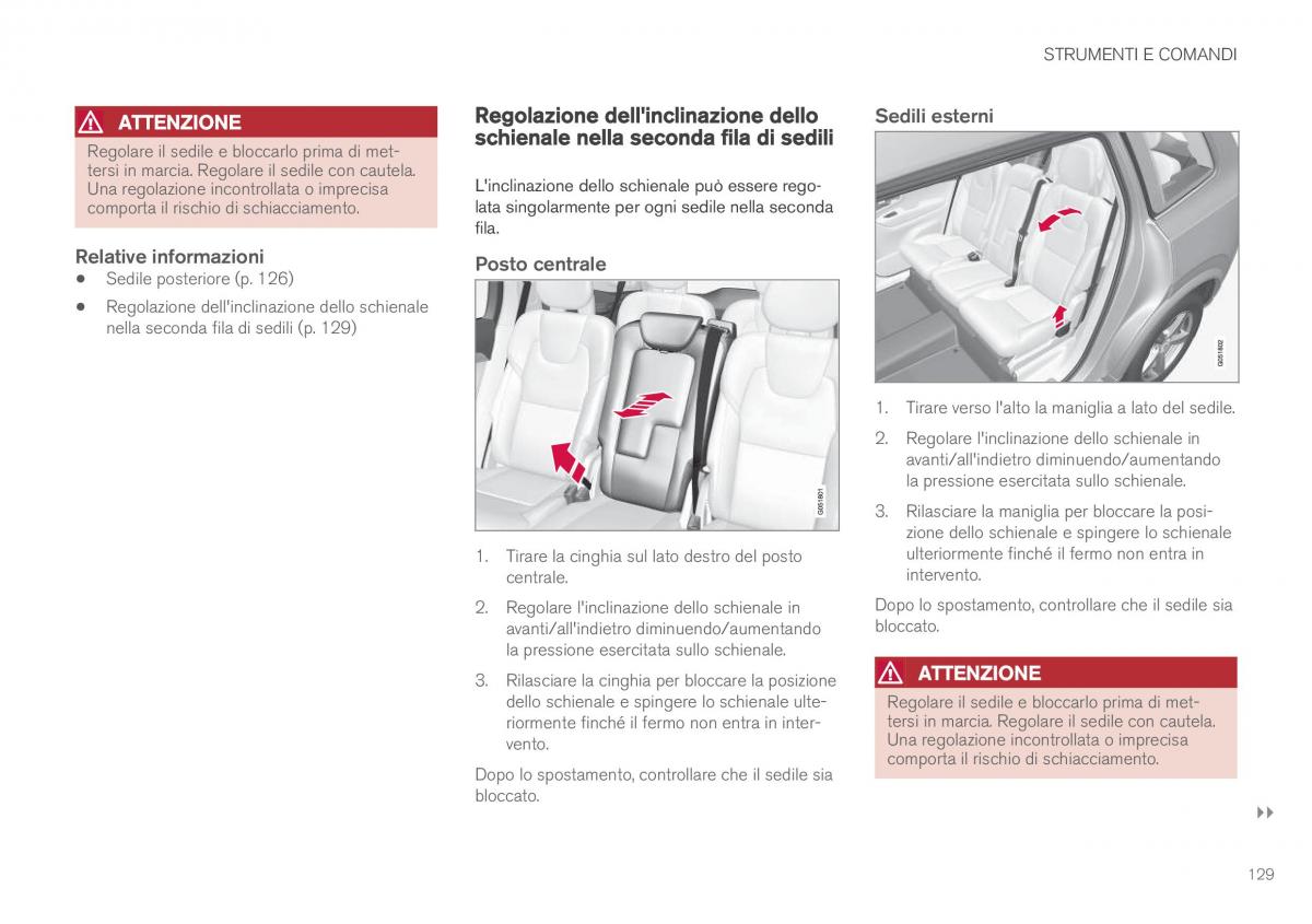 Volvo XC90 II 2 manuale del proprietario / page 131