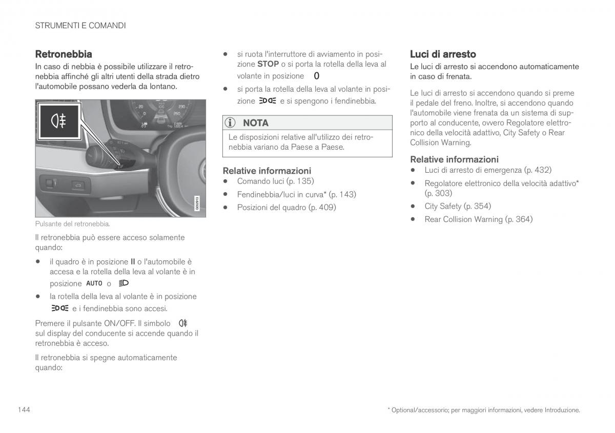 Volvo XC90 II 2 manuale del proprietario / page 146