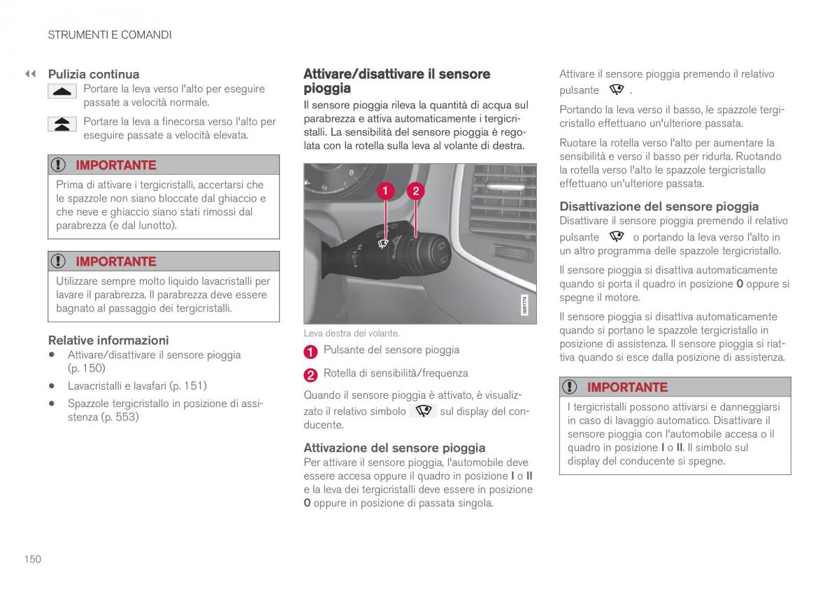 Volvo XC90 II 2 manuale del proprietario / page 152