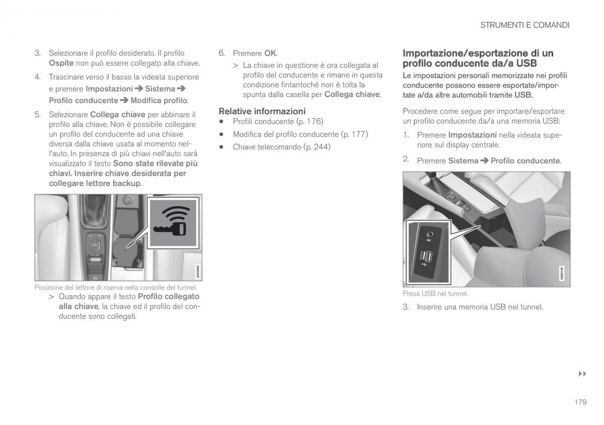 Volvo XC90 II 2 manuale del proprietario / page 181